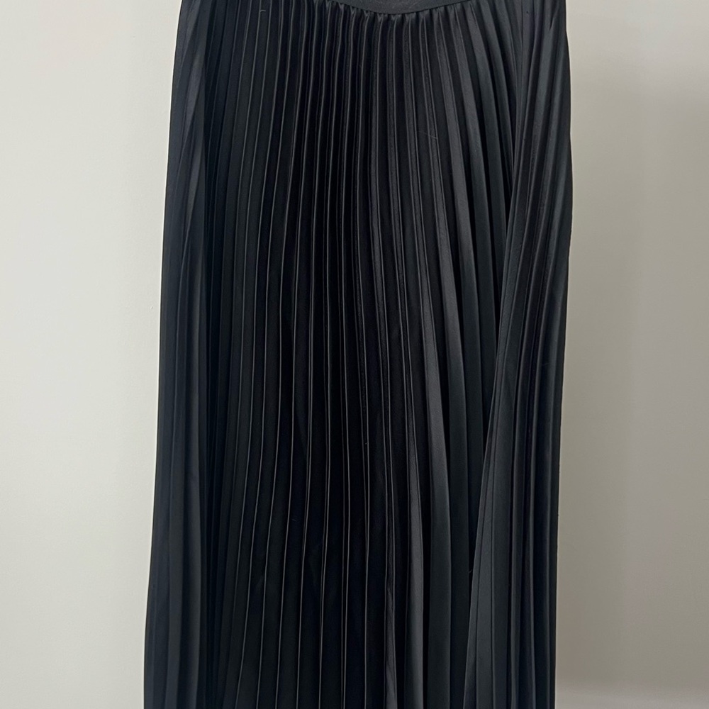 Elegant Black Pleated Skirt
